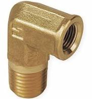 Street Elbow, 3/8" Brass Pipe, AC&B, AB116E - Chimney Cricket