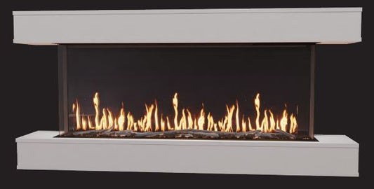 Modern Flames Ready-to-Finish OR52-Multi Wall Mounted Floating Mantel Set - Chimney Cricket