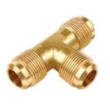 Tee, 5/8" Flare, 3-Way, Brass, 44-10, 44I, A44I - Chimney Cricket