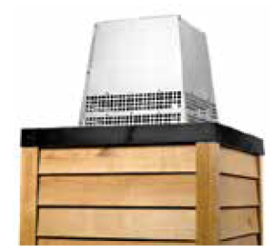 MAJ Painted Black Square Termination Cap for SL300 Series Wood Burning Pipe - Chimney Cricket