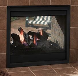 Outdoor Lifestyles Twilight 36" Indoor/Outdoor See-Through Gas Fireplace with IntelliFire (NG) - HHT ATP Training Required - Chimney Cricket