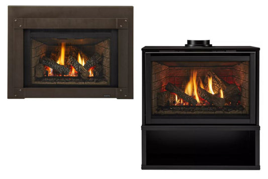 Majestic Trilliant 30" Medium Direct Vent Gas Insert with Intellifire Touch Ignition System - NG - Chimney Cricket