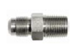 1/2" Flare x 3/8" MIP Steel Adapter, (Tapped 3/8" FIP) - U1-8C-S (CS200) - Chimney Cricket