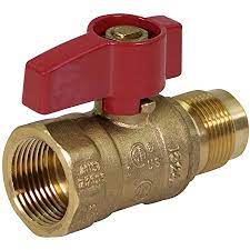 Valve, 3/8" Flare x 1/2" FPT, Straight Ball Valve, 01-387 (CS10) - Chimney Cricket