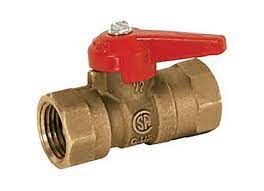 Valve, 3/8" FPT x 3/8" FPT, Straight Ball Valve, 01-2806 (CS10) - Chimney Cricket