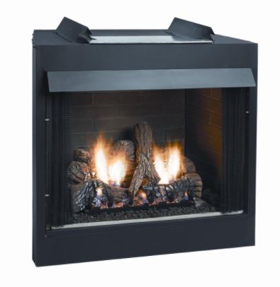 WMH 36" Breckenridge Deluxe Flush Front Circulating Firebox - Chimney Cricket