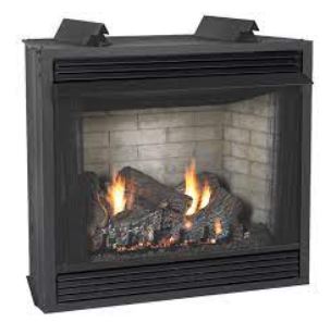 WMH 32" Breckenridge Deluxe Louvered Front Circulating Firebox with Refractory Liner - Chimney Cricket