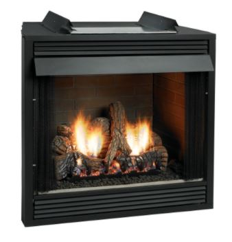 WMH 36" Breckenridge Premium Louvered Front Circulating Firebox - Chimney Cricket