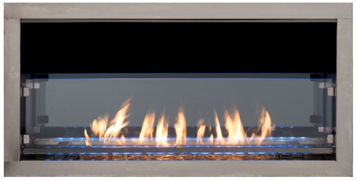 Superior F4835 60" Vent Free Linear Outdoor Fireplace with Electronic Valve, NG - Chimney Cricket