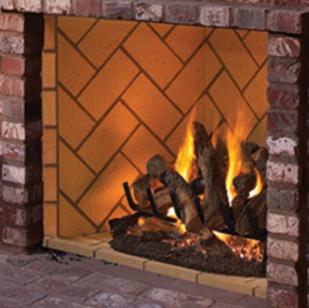 Superior F4227 50" Outdoor Vent Free Masonry Firebox - Chimney Cricket