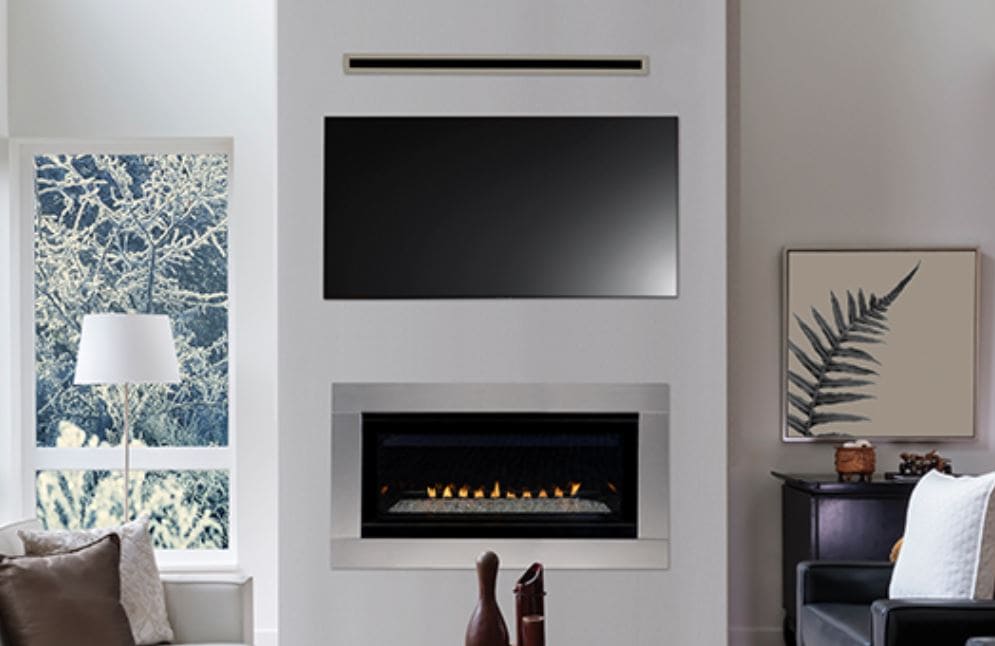 Superior F4683 45" Linear Vent Free Fireplace with Electronic Remote, NG - Chimney Cricket