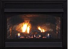 WMH 32" Vail Premium Fireplace with Electronic Valve and Blower, LP - Chimney Cricket