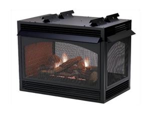 WMH 36" Vail See-Thru Premium Fireplace, Remote Ready, NG - Chimney Cricket