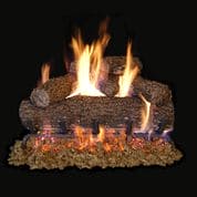 RHP 18" Vented Canyon Oak Log Set and Burner - Manual - LP - Chimney Cricket