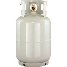 Cylinder, 11 lb. DOT Portable Propane, w/ OPD w/ Type 1 QCC Connector, White Steel, Worthington, 281166 - Chimney Cricket