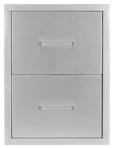 Wildfire 16" x 22" 304 Stainless Steel Double Drawer - Chimney Cricket