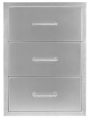Wildfire 19" x 26" 304 Stainless Steel Triple Drawer - Chimney Cricket