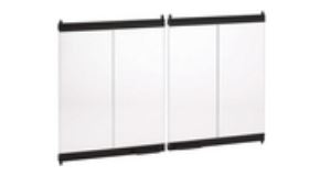 Superior F1020 50" Ebony Finish Mosaic Masonry Bi-Fold Doors (2 Box Set) - Chimney Cricket