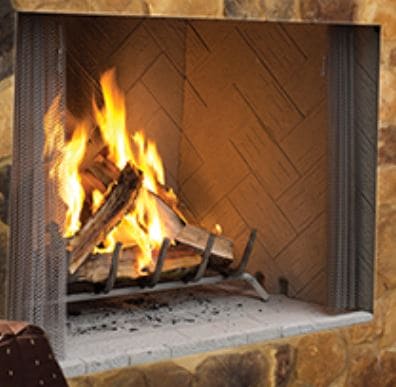 Superior F0440 36" Outdoor Wood Burning Fireplace (J36H) - Chimney Cricket