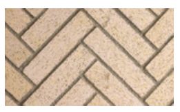 Superior F0349 42" Ivory Split Herringbone Masonry Firebrick Wall Kit - MOSAIC42M5, MOSAIC42IVSH - Chimney Cricket