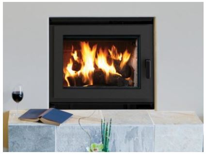 Superior F4809 36" EPA Certified Traditional Wood Burning Fireplace with Grey Stacked Refractory Panels - Chimney Cricket