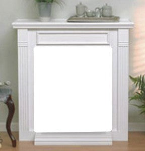 WMH Unfinished Hardwood Standard Cabinet Mantel with Base - Chimney Cricket