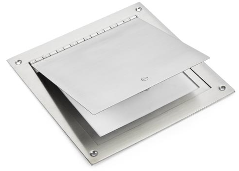 HPC 8" X 8" Surface Mount Stainless Steel Access Door - Chimney Cricket