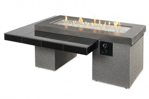 Outdoor Greatroom Black Uptown Fire Table - Chimney Cricket