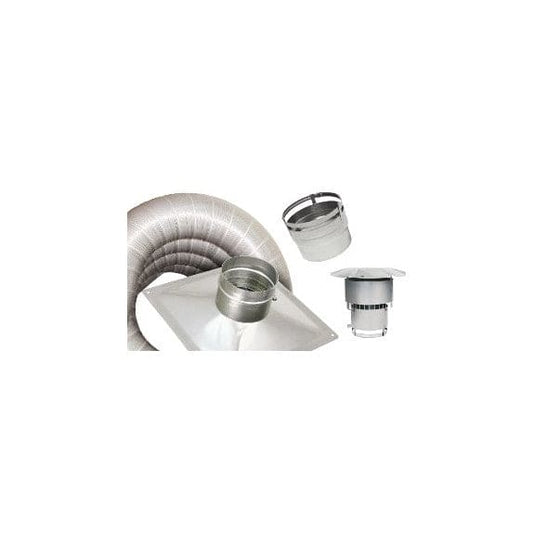 6 in. x 15 ft. 316Ti Stainless Steel Chimney Liner Kit with Appliance Insert Connector