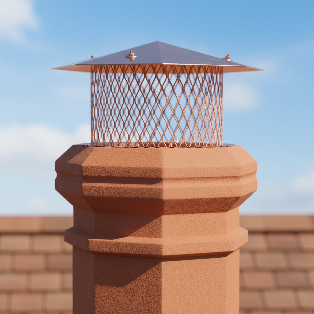 Octagon Copper Chimney Pot Rain Cap: The Elegant Protector