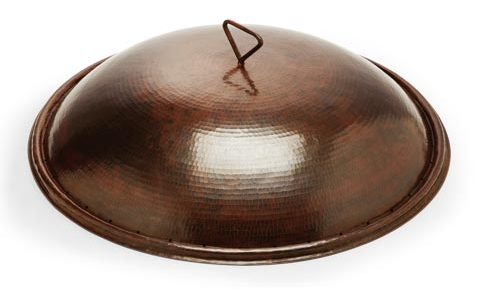 HPC Round Copper Cover for Tempe Copper Bowls - Chimney Cricket