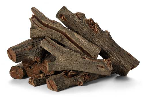 HPC 16-Piece Western Driftwood Concrete Outdoor Fire Logs - Chimney Cricket