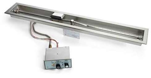 HPC 48" Push Button/Flame Sense NG Linear Trough Insert - Chimney Cricket