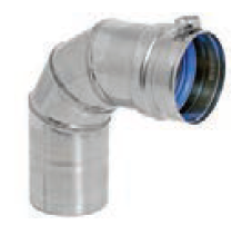 Duravent 6" Diameter FasNSeal 88 Degree Elbow - Chimney Cricket