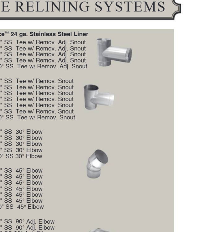 Sand Hill 9" X 36" Homeowners Choice Stainless Steel Liner