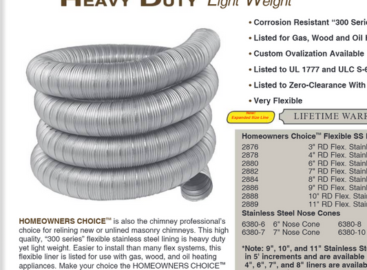 Sand Hill 5" X 10' Homeowners Choice Aluminum Flex Extention