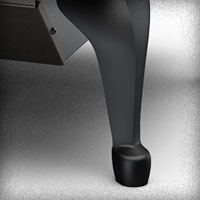 Casting, Alt4, Wood Leg, (1), Met Black Replacement, 80000011 - Chimney Cricket