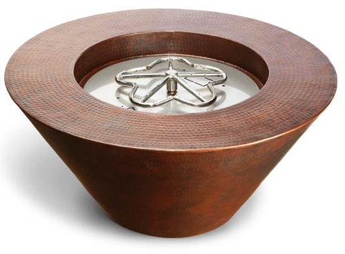 Hpc Mesa 32" Diameter Electronic Ignition Lp Copper Fire Bowl - 120vac