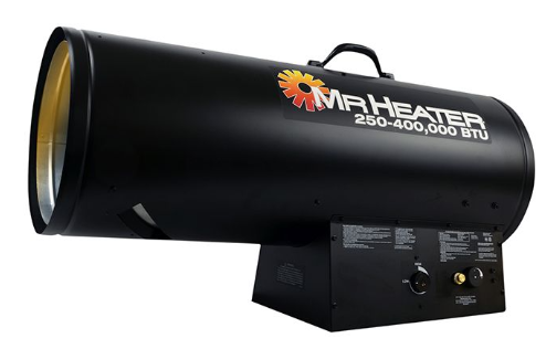 Mr. Heater 400k BTU LP Forced Air Heater - Chimney Cricket