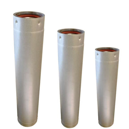 Rock-Vent Pellet Pipe - 304L Inner / Galvalume Unpainted Outer