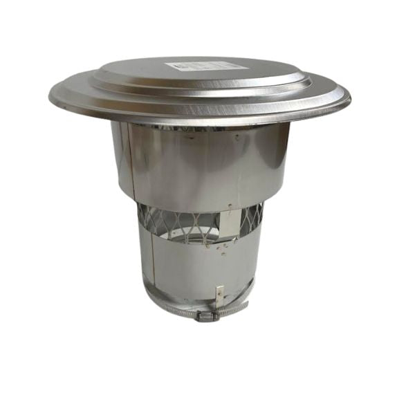 Round Chimney Rain Cap, Top Plate Mount