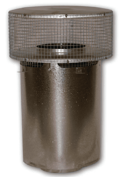 Superior Round Telescoping Top w/Mesh Screen for 8DM Series Wood Burning Pipe - Chimney Cricket