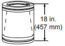 Majestic 11" to 10" Adapter - Chimney Cricket