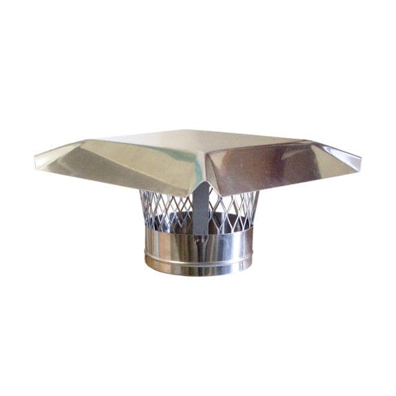 Square Chimney Rain Cap, Top Plate Mount