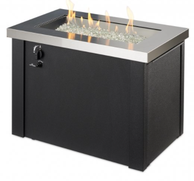 Outdoor Greatroom Stainless Steel Providence Fire Table - Chimney Cricket