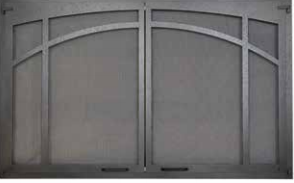 Superior H1960 Textured Iron Arched Screen Door (Requires Firebox Canopy Sold Separately) - Chimney Cricket