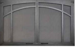 Superior H1961 Textured Iron Arched Screen Door (Requires Firebox Canopy Sold Separately) - Chimney Cricket