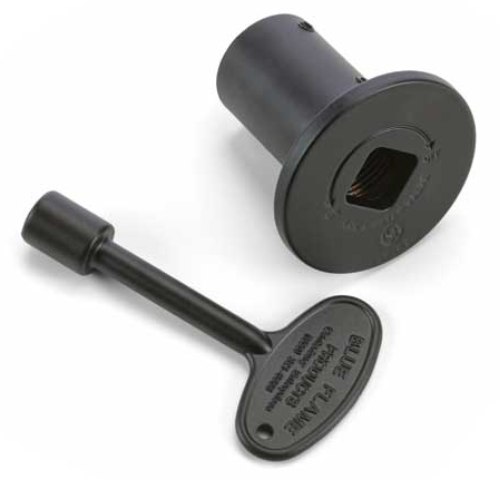 HPC Flat Black Flange and Key Only - Chimney Cricket