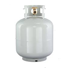 Cylinder, 20 lb. DOT Portable Propane, w/ OPD w/ Type 1 QCC Connector, White Steel, 281247, CYL20-OPD - Chimney Cricket