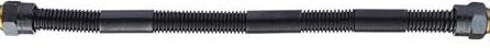 Connector, Whisper-Quiet, 3/8" OD Tube X 18" w/ 3/8" Flare Nuts, Flexible Appliance Gas Connector, Whistle Free, Black Stainless, (CS25) - Chimney Cricket